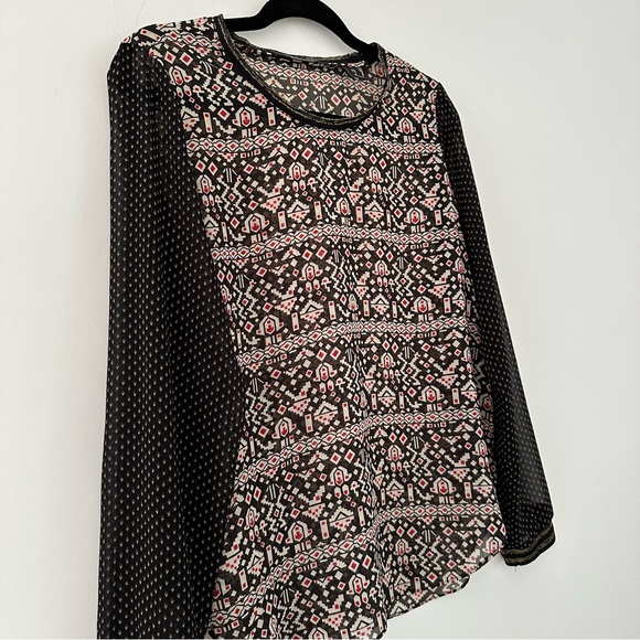 SCOTCH & SODA Printed Semi Sheer Top - Picture 2 of 13